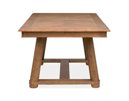 Woodward - Trestle Extendable Dining Table - Dark Clove