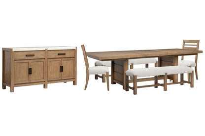 Plum Creek - Trestle Dining Table Set