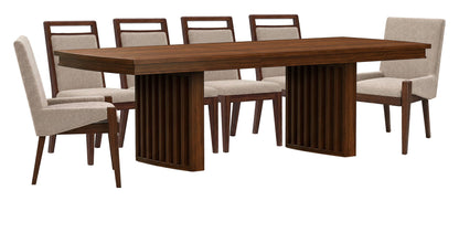 Reena - Extendable Trestle Dining Table Set