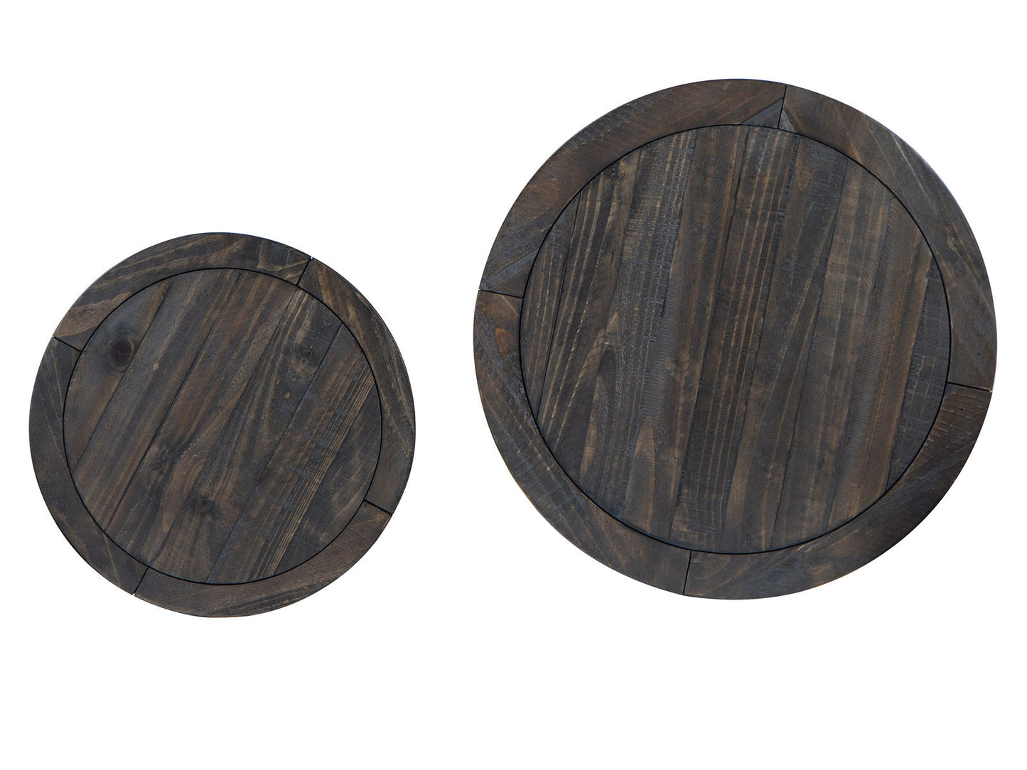 Boswell - Round Nesting End Table - Peppercorn