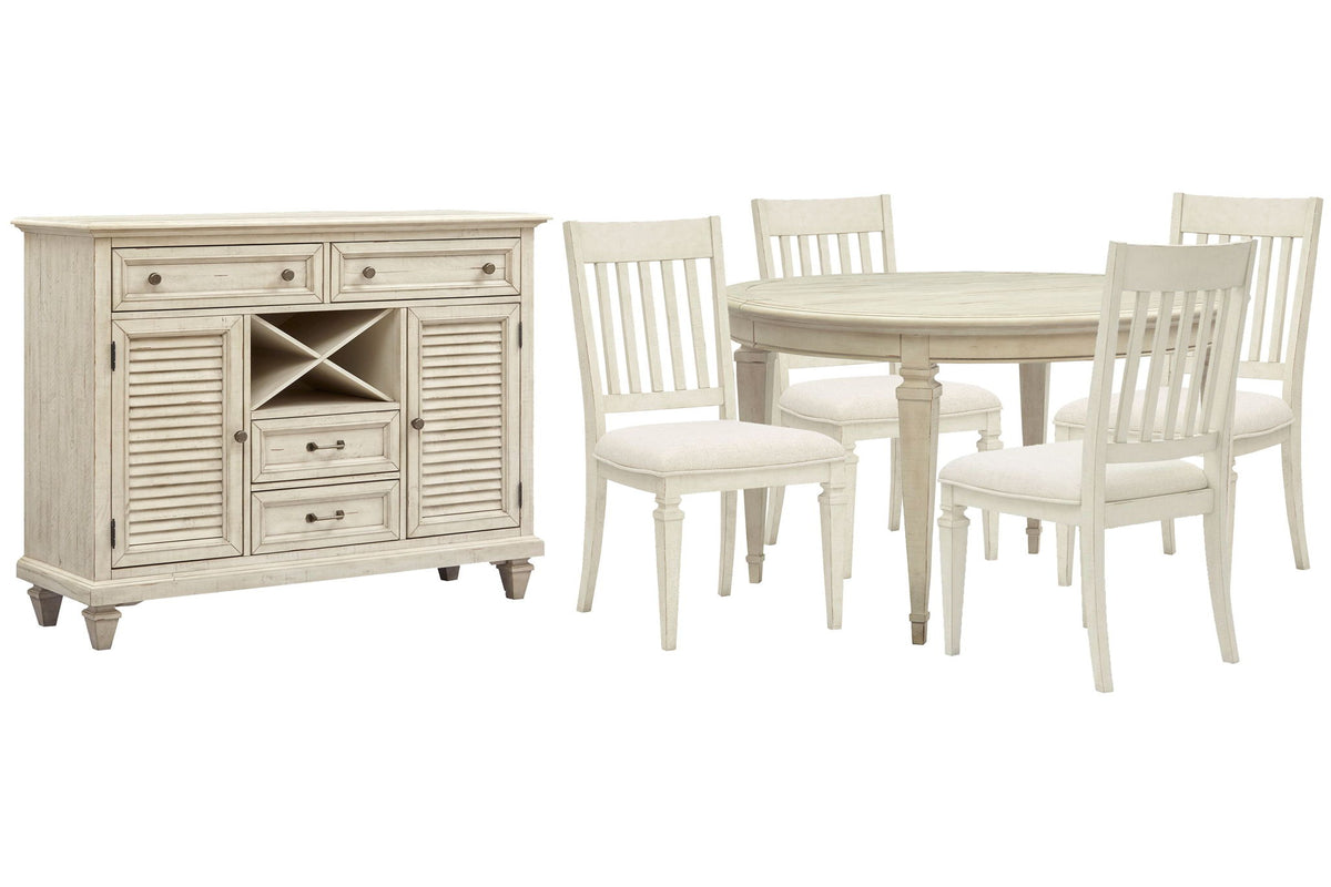 Newport - Extendable Round Dining Table Set