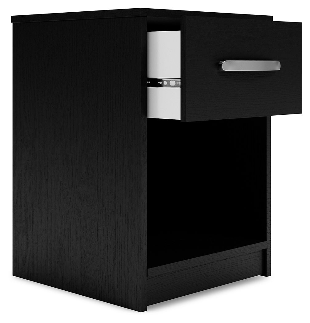 Finch - One Drawer Night Stand - Black