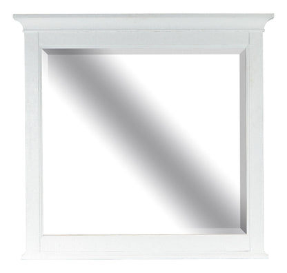 Heron Cove - Landscape Mirror - Chalk White