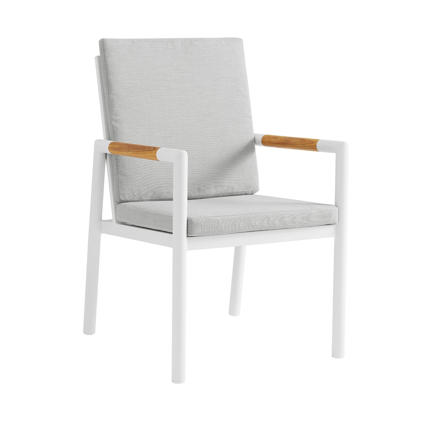 Royal - Aluminum And Teak Outdoor Dining Chair (Set of 2)