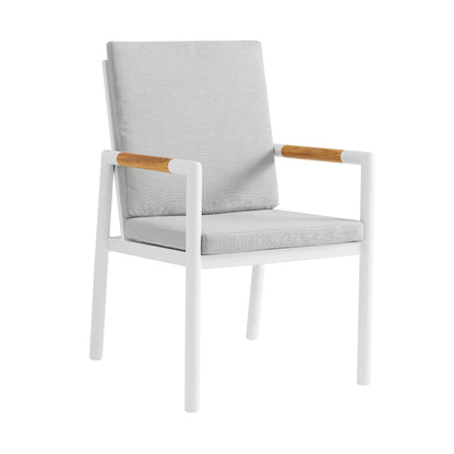 Royal - Aluminum And Teak Outdoor Dining Chair (Set of 2)