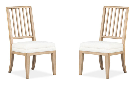 Coventry - Upholstered Side Chair With Solid Wood Back (Set of 2) - Honey Wheat