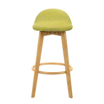 Vera - Upholstered Wood Counter Height Barstool
