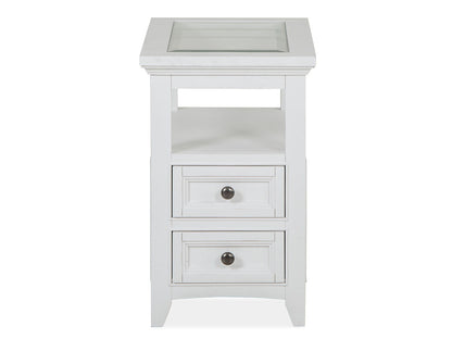 Heron Cove - Chairside End Table - Chalk White
