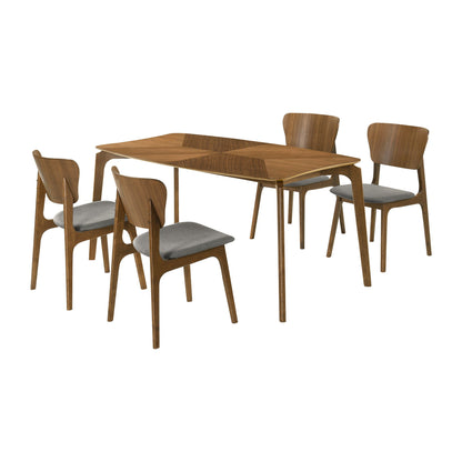 Kalia - Dining Set With Walnut Table