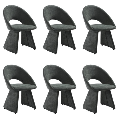 Angelina - Modern Curved Back Upholstered Dining Chair