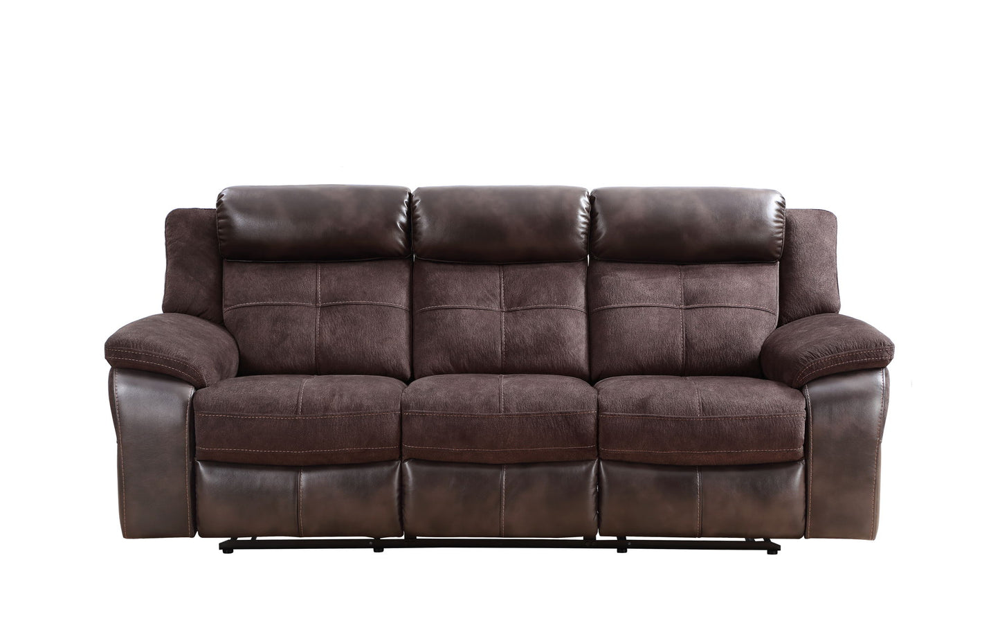 Pueblo - Manual Recliner Sofa - Coffee