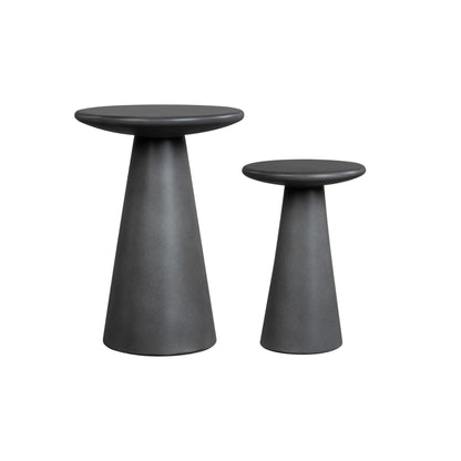 Nyima - Indoor Outdoor 2-Piece Table Set - Charstone Concrete Finish