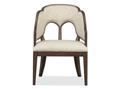Jubilee - Upholstered Arm Chair (Set of 2) - Brown / White