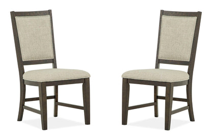Westley Falls - Step Up Side Chair With Upholstered Seat & Back (Set of 2) - Graphite