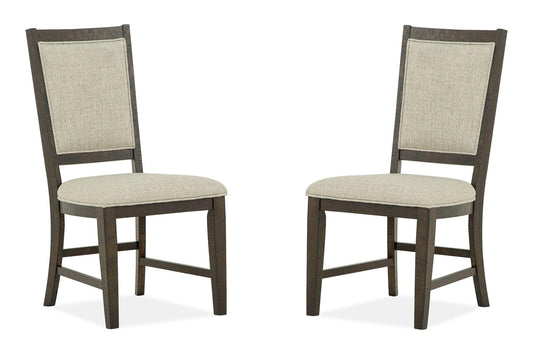 Westley Falls - Step Up Side Chair With Upholstered Seat & Back (Set of 2) - Graphite