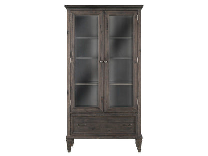 Sutton Place - Door Bookcase - Weathered Charcoal