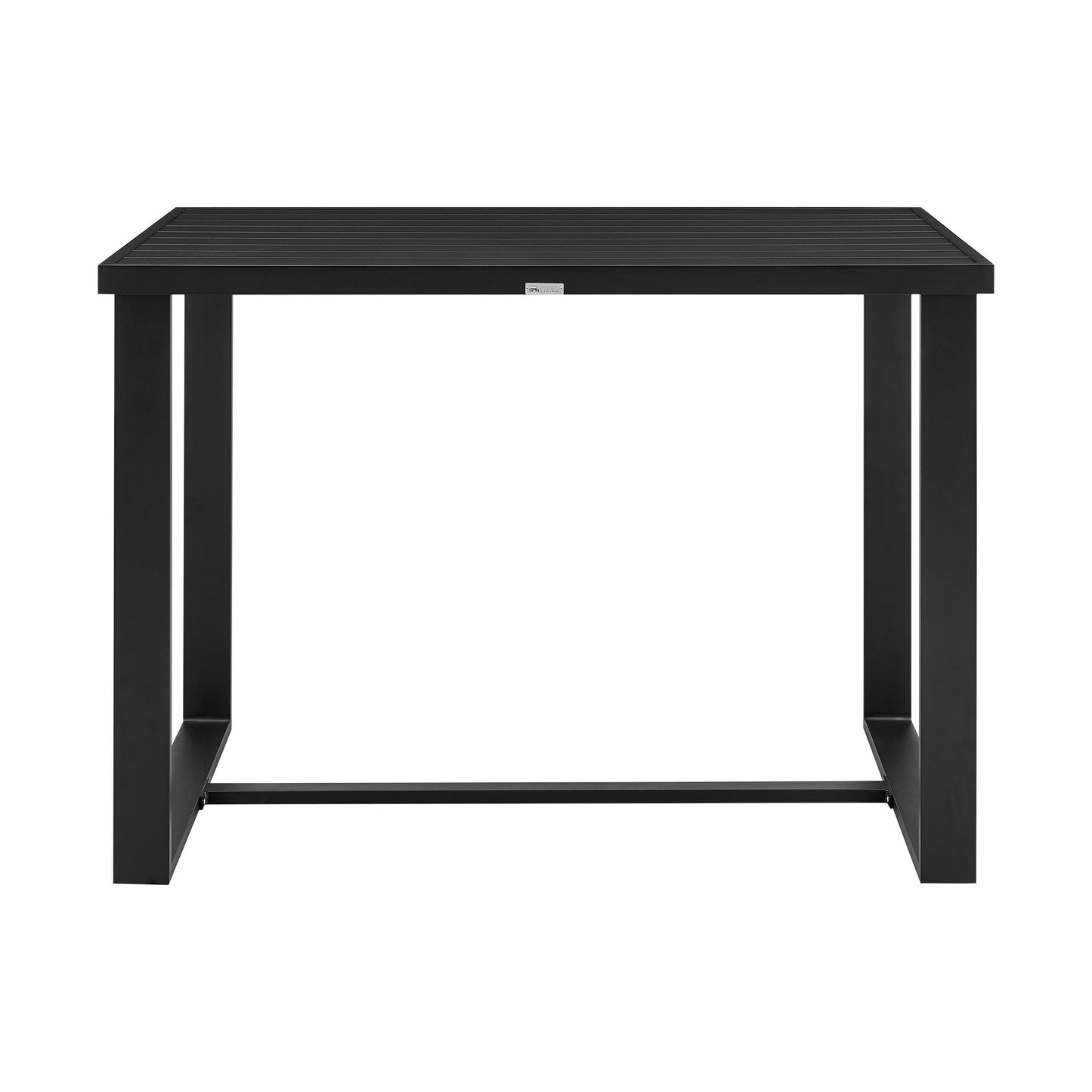 Alegria - Outdoor Patio 5 Piece Bar Table Set With Cushions - Gray