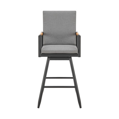 Crown - Outdoor Patio Swivel Bar Stool Set