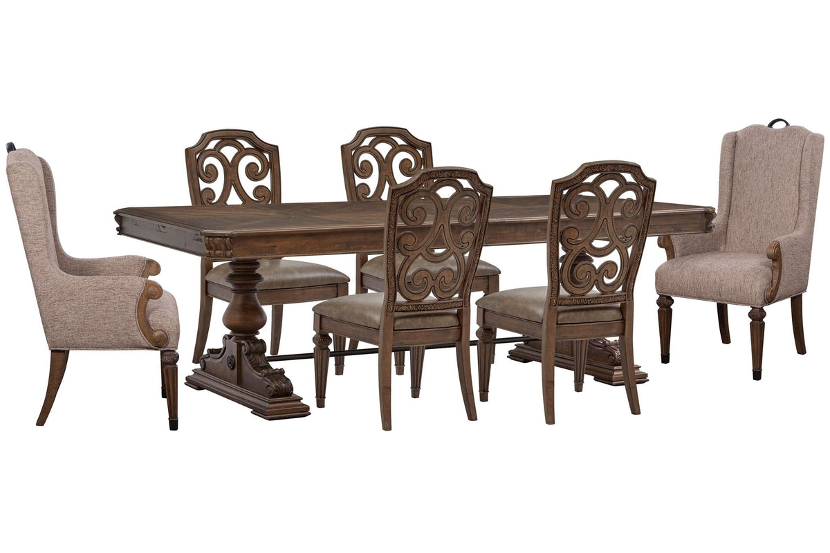 Durango - Extendable Trestle Dining Table Set