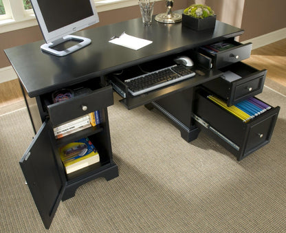 Bedford - Pedestal Desk - Black