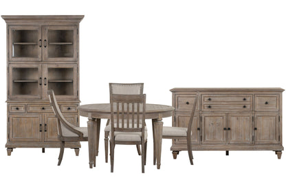 Lancaster - Extendable Round Dining Table Set