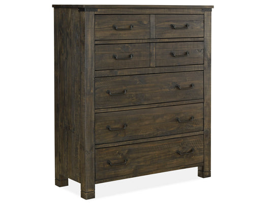 Abington - 5 Drawer Chest - Weathered Charcoal