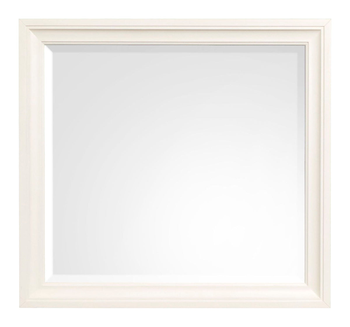 Kingston - Landscape Mirror - Whisper White And Cerused Nutmeg