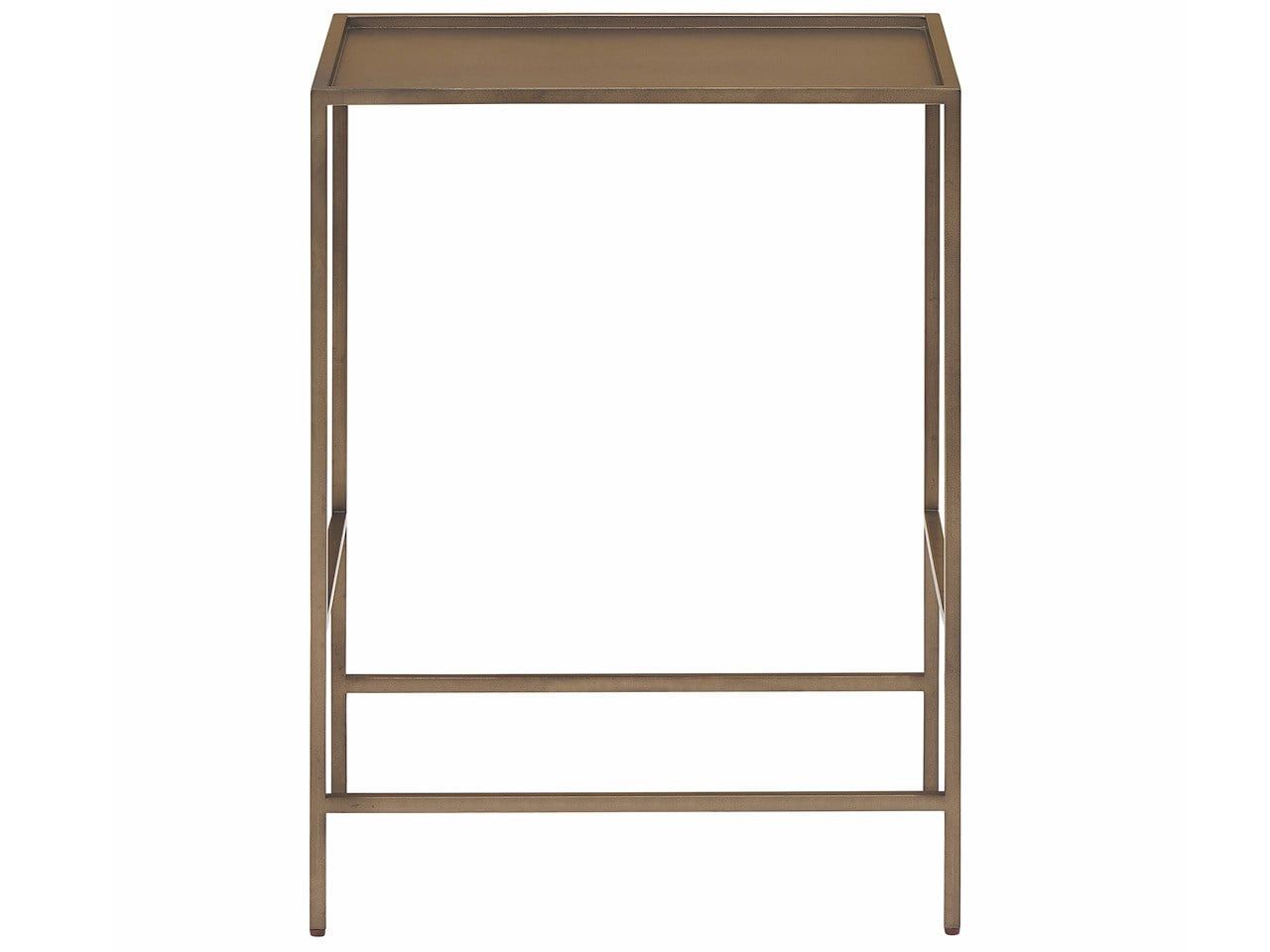 Montclair - Metal Side Table - Light Brown