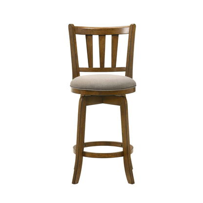 Wren - Modern Farmhouse Swivel Wood Counter Height Kitchen Bar Stool