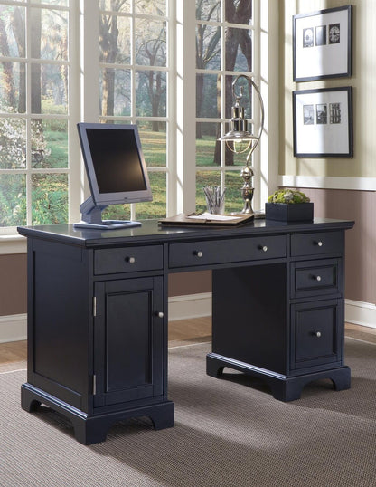 Bedford - Pedestal Desk - Black