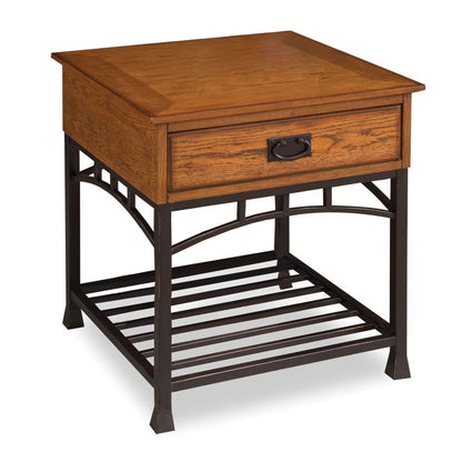 Modern - Craftsman End Table - Light Brown