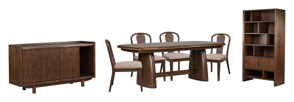 Belville - Extendable Trestle Dining Table Set