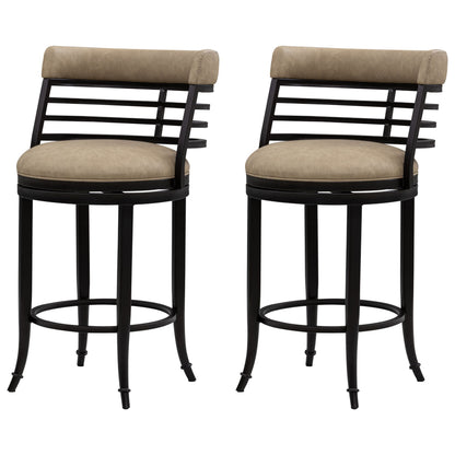 Telia - Upholstered Swivel Counter Height Barstool