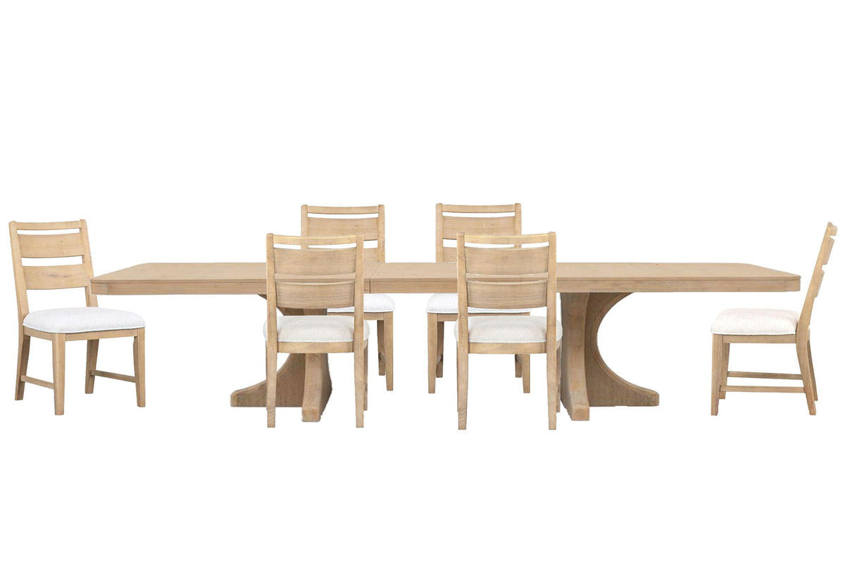 Somerset - Extendable Trestle Dining Table Set