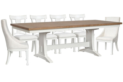 Kingston - Extendable Trestle Dining Table Set