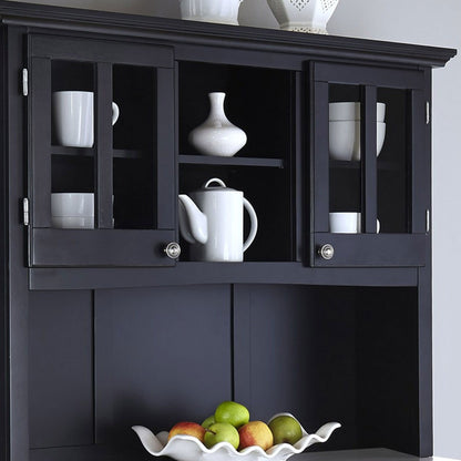 Buffet Of Buffets - Buffet With Hutch Stainless Steel Top