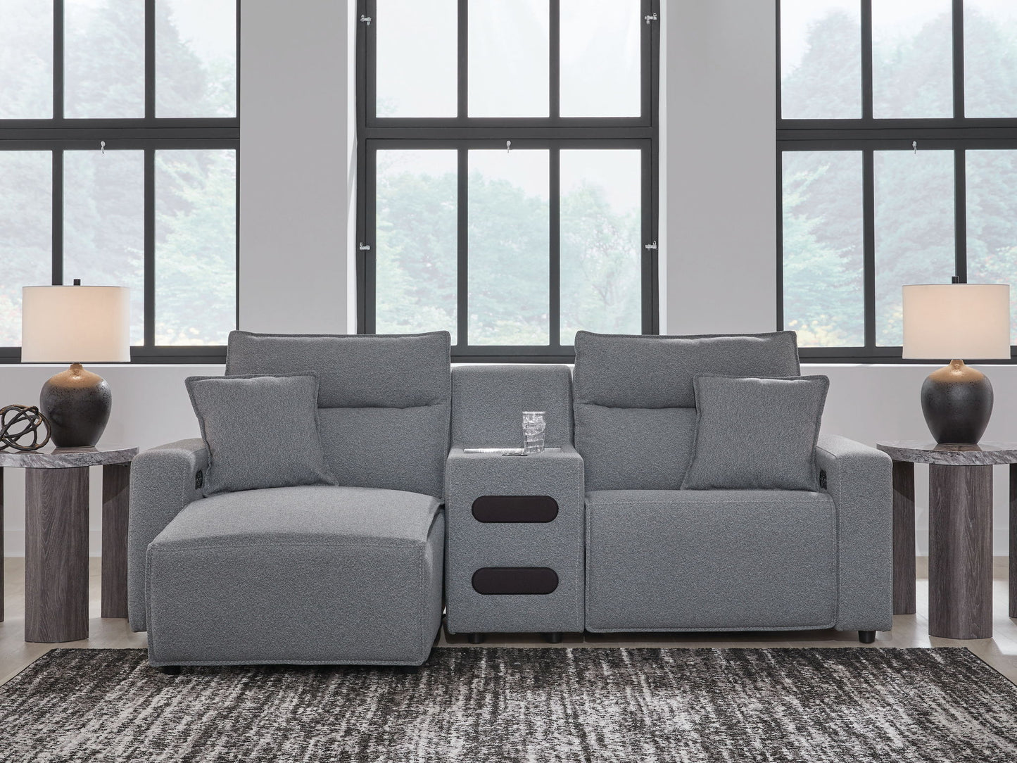 Modmax II - Reclining Sectional - Salt And Pepper