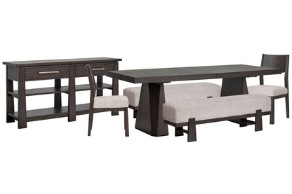 Tauren - Double Pedestal Dining Table Set