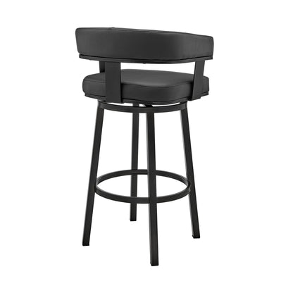Cohen - Swivel Bar Stool - Black Finish
