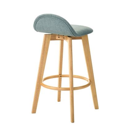 Vera - Upholstered Wood Counter Height Barstool