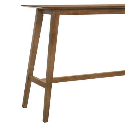 Laverna - 47.25" Wood Top Pub Table - Walnut