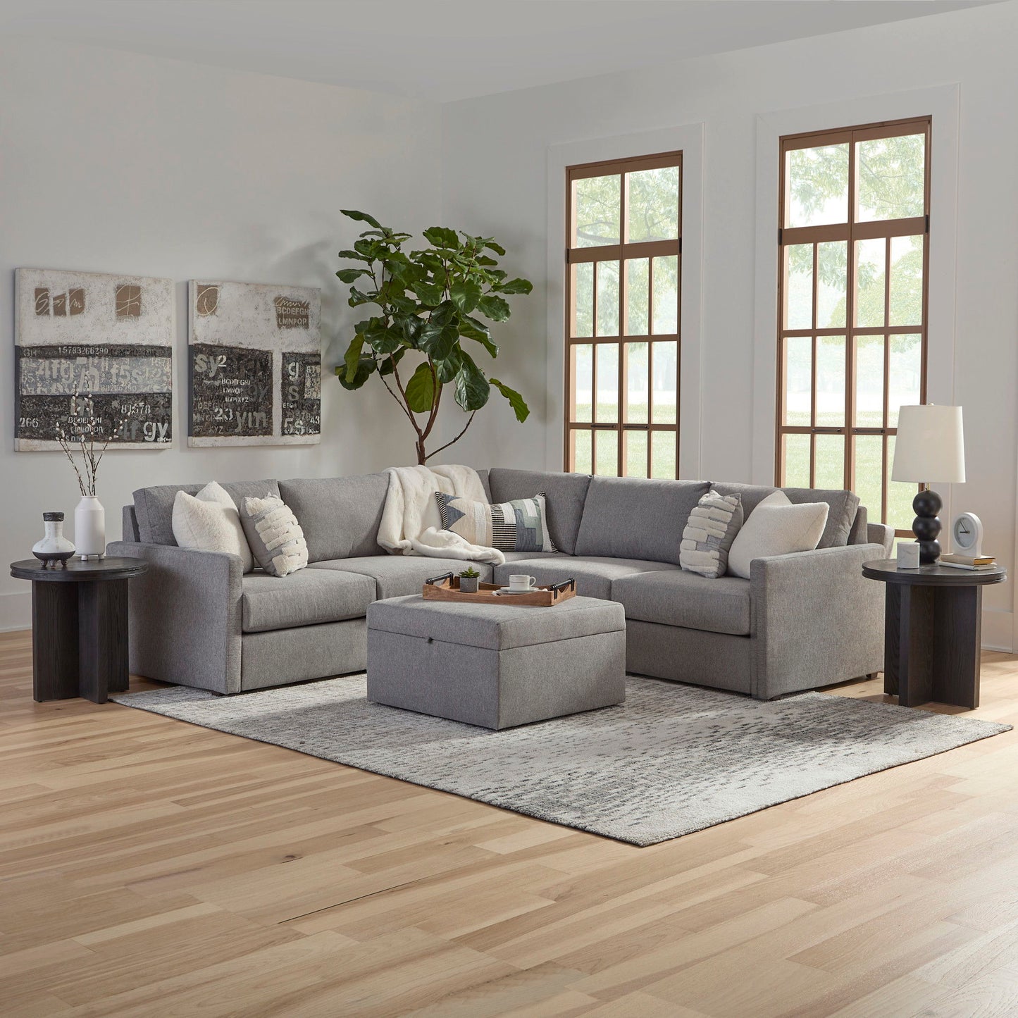 Flex - Sectional, Storage Ottoman