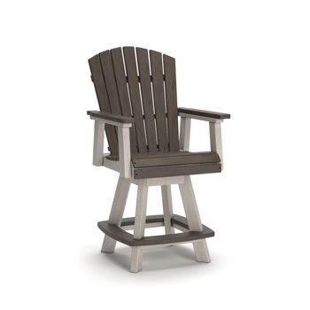Vista Highlands - Barstool (Set of 2) - Brown / White