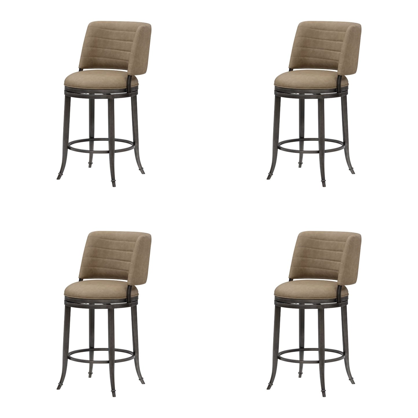 Torres - Upholstered Swivel Counter Height Barstool