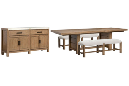 Plum Creek - Trestle Dining Table Set