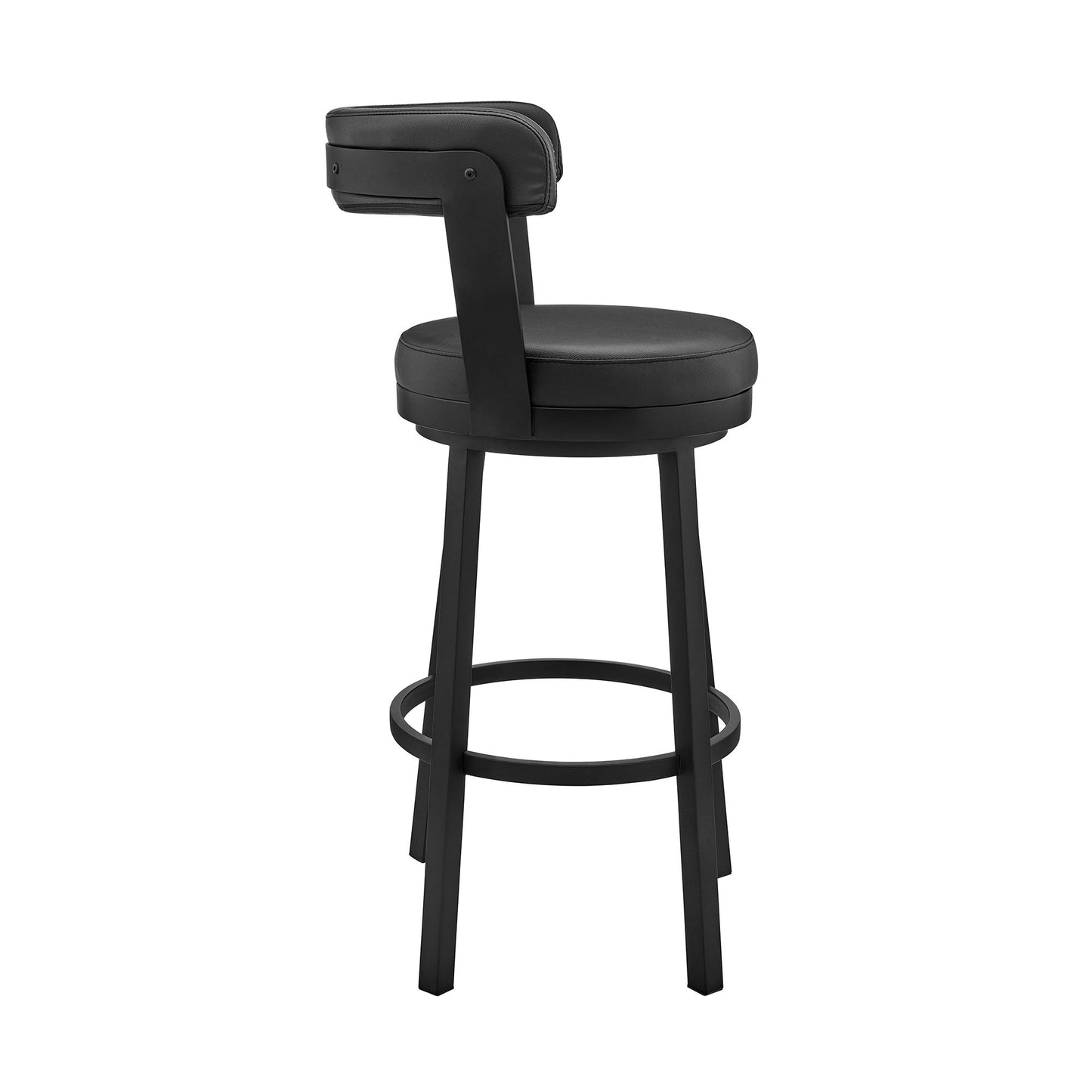 Kobe - Swivel Bar Stool - Black Finish