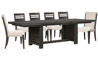Plum Creek - 7 Piece Extendable Trestle Dining Table Set