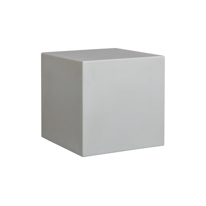 Minerra - Indoor Outdoor Side Table - White Concrete Finish