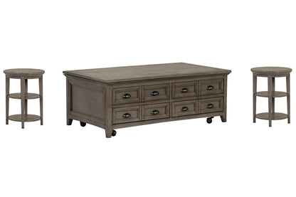 Paxton Place - Lift Top Storage Caster Cocktail Table Set