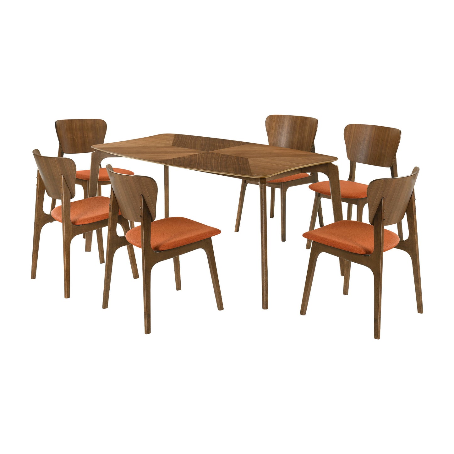 Kalia - Dining Set With Walnut Table